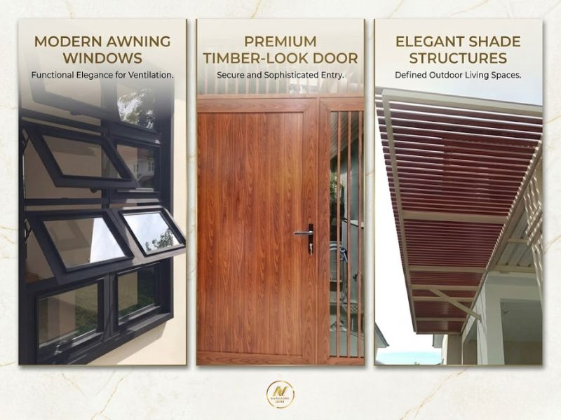 บริการรับออกแบบและติดตั้งงานกระจก อลูมิเนียม